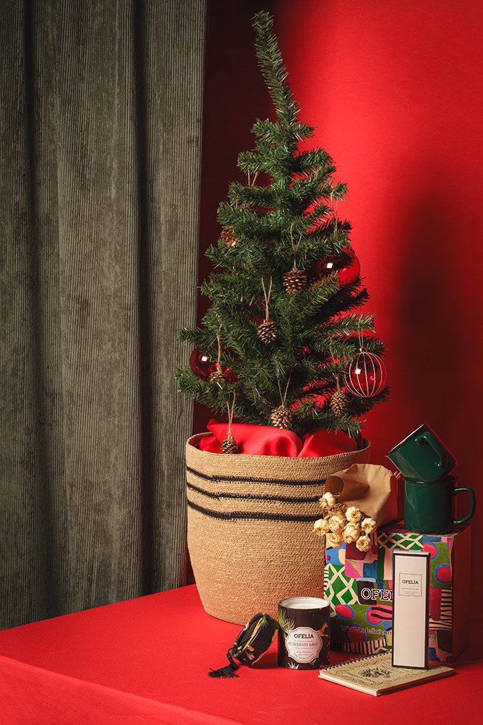 La sencillez de una decoración navideña tradicional en OFELIA Home & Decor. 